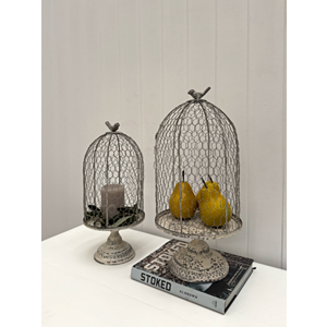 Eden cloche on footed plate large 22x22x48