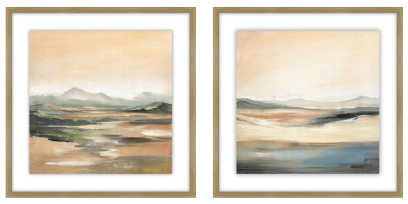 Umberscape 80x80 framed print B