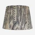 Feathered tall taper drum 46cm lampshade