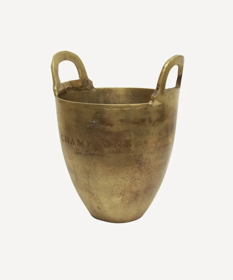 Wine bucket burnt pewter small
