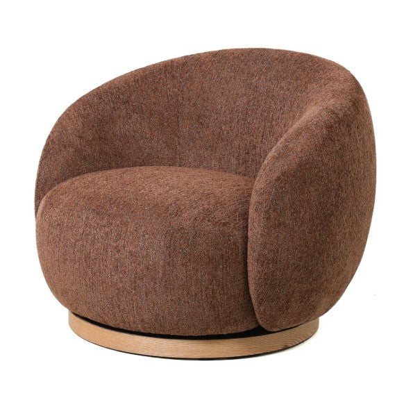 Swivel Chair wood base - Tobacco