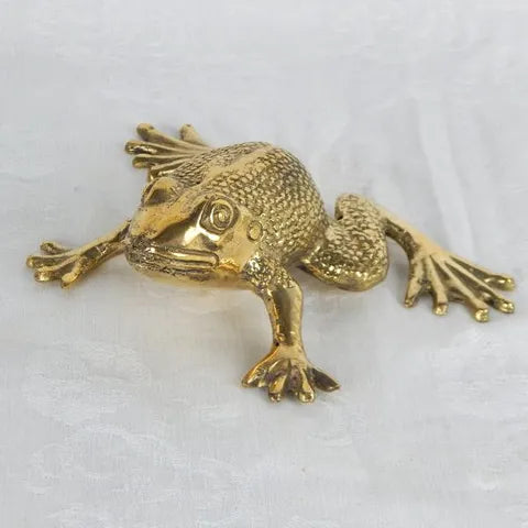 Brass Frog 15cm x 10cm