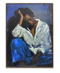Contemplation painted Canvas