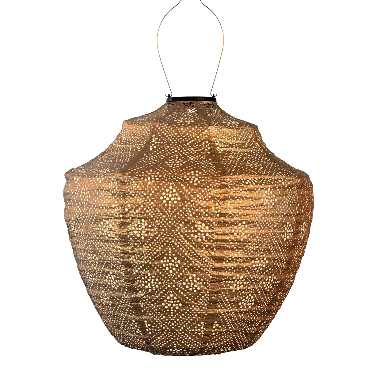 Lantern - Crown - 40cm - Gold - Topaz