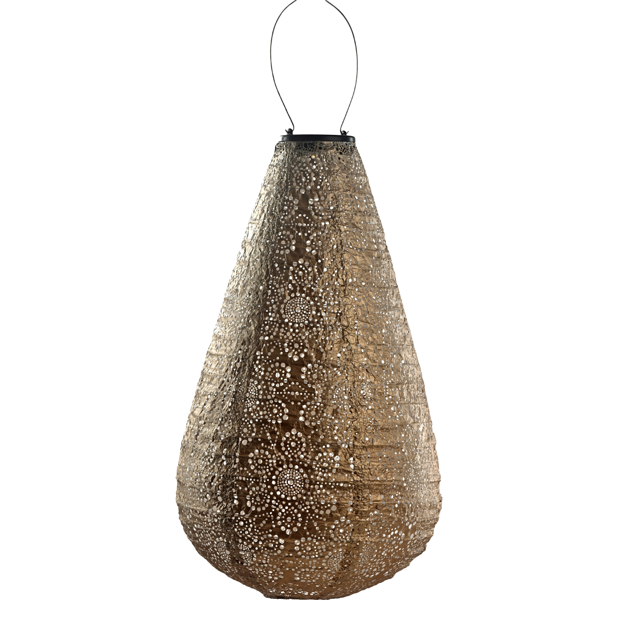Lantern - Drop - 28cm - Gold - Fiore