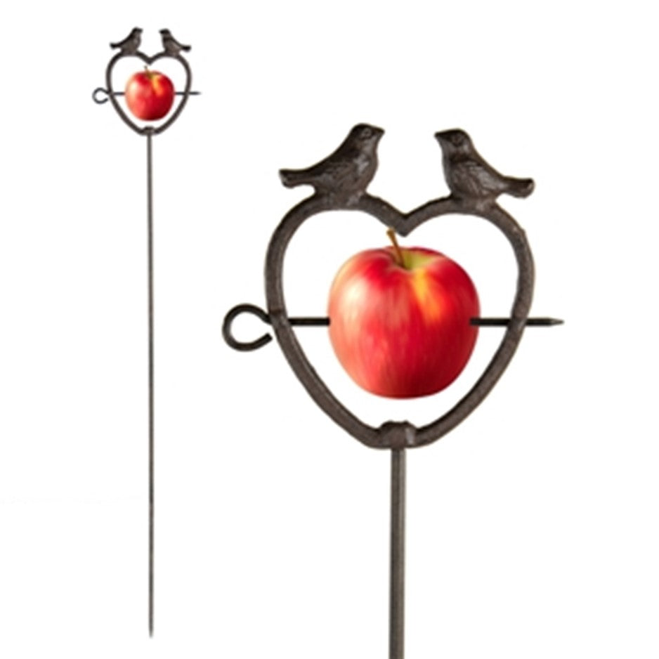 Bird Feeder heart on stick