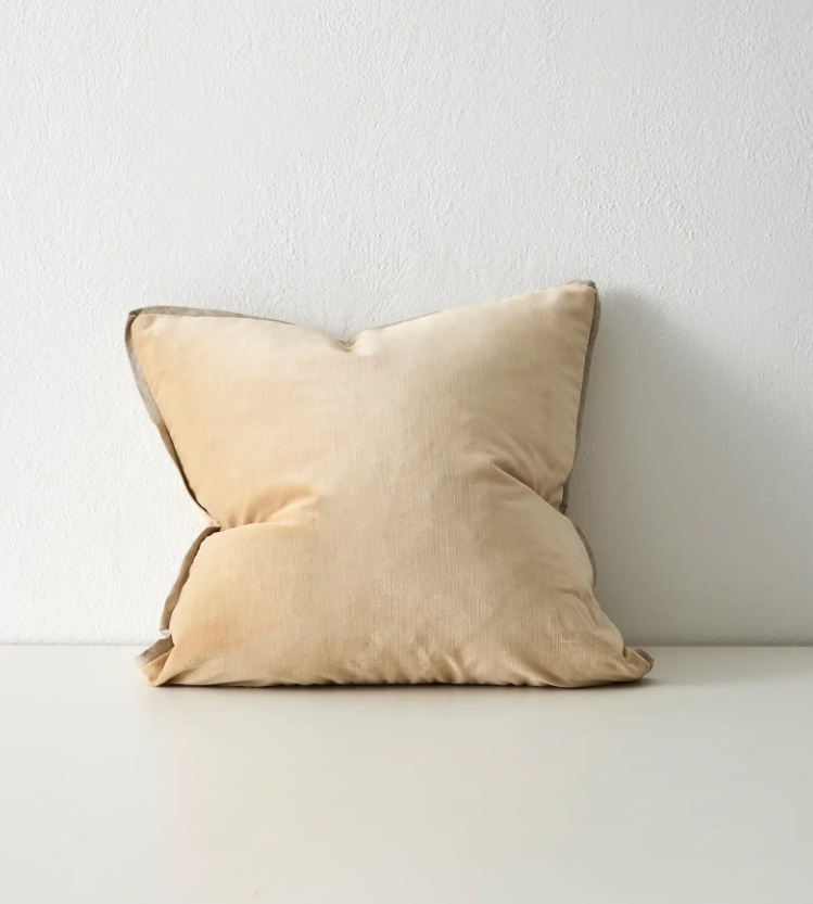 Francesca Cushion Mustard (50x50)