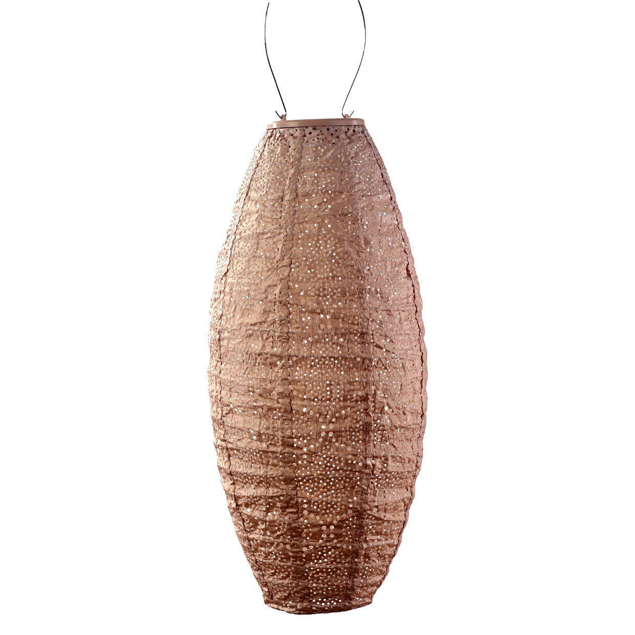 Lantern - Long Oval - 20cm - Pink - Bazaar