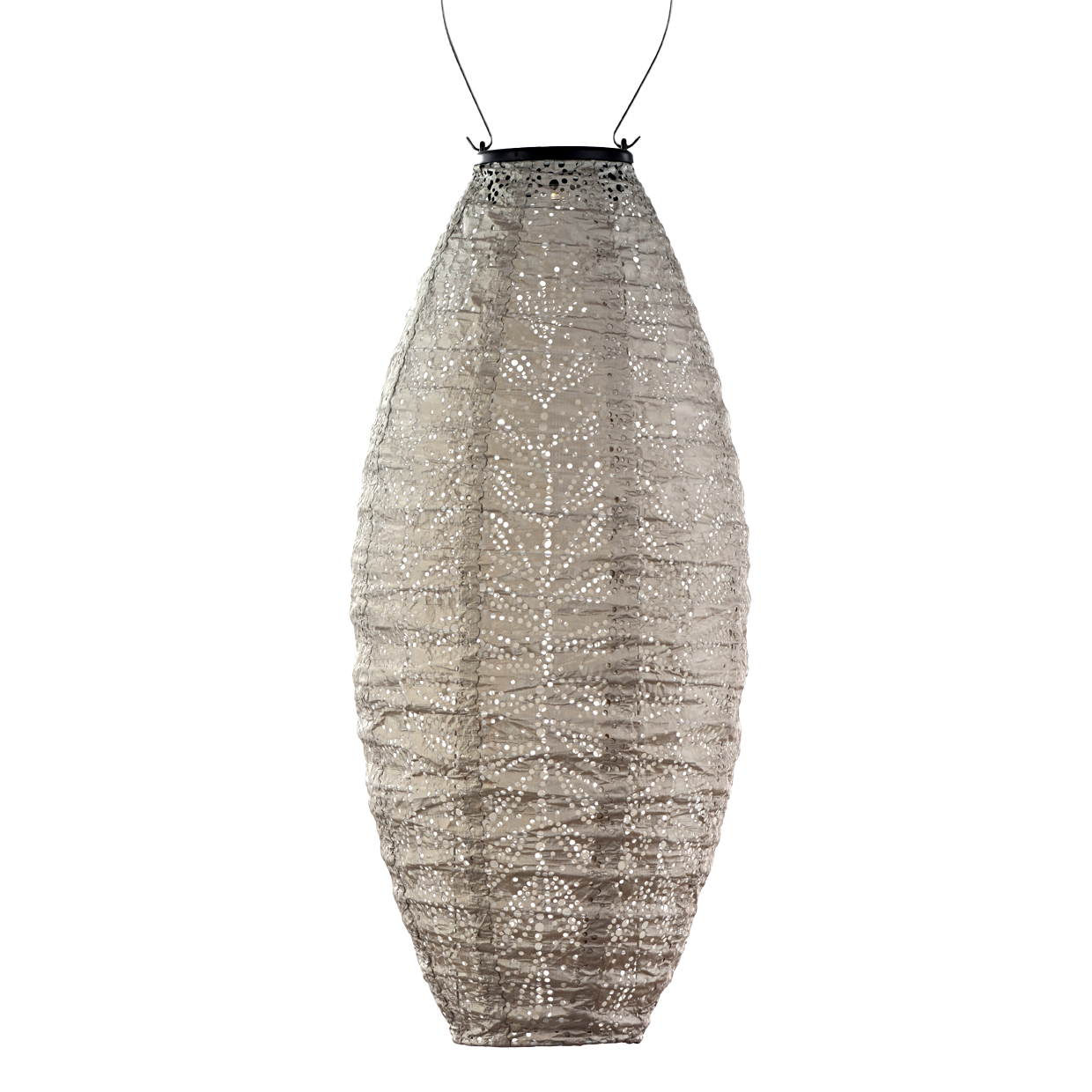 Lantern - Long Oval - 20cm - Light Taupe - Folia