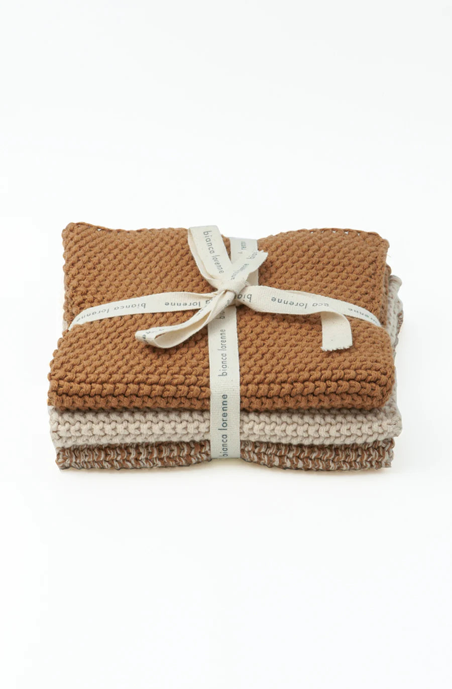 Set of 3 Wash cloths clay