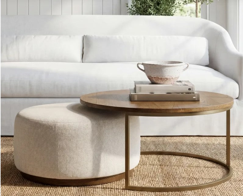 Edison coffee table ottoman