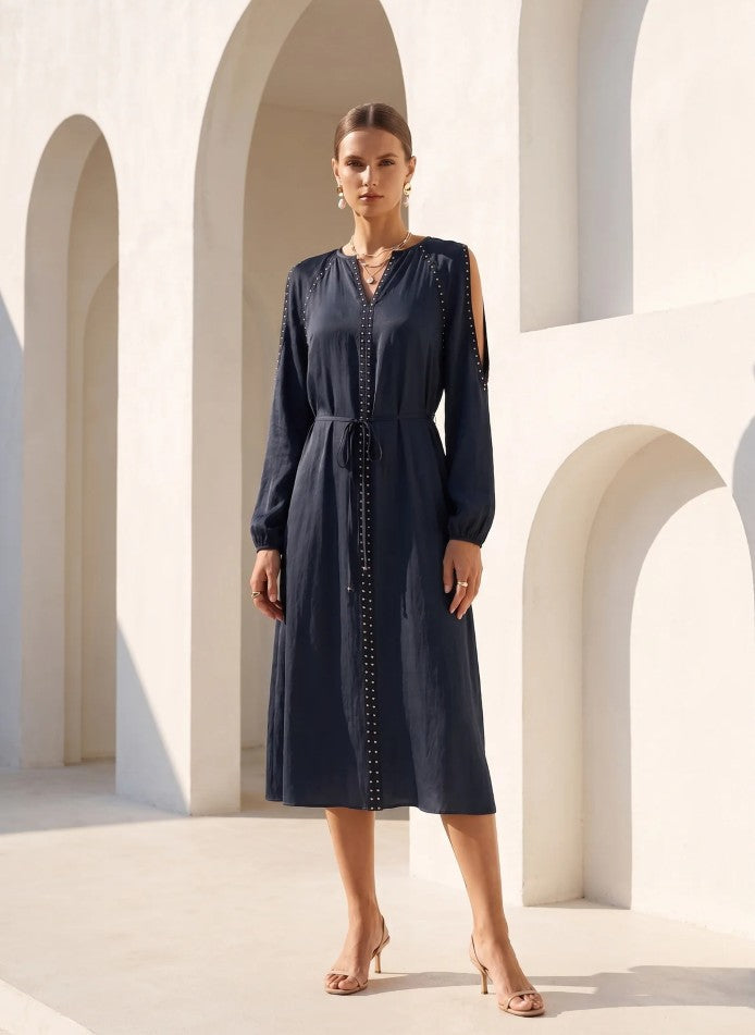 Viviana long dress navy