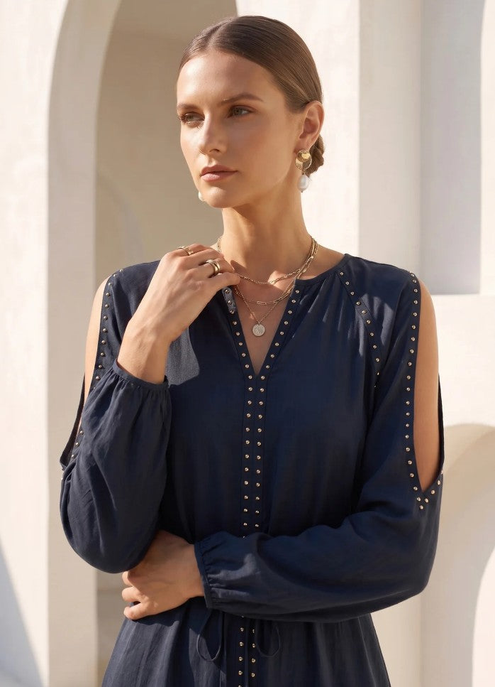 Viviana long dress navy