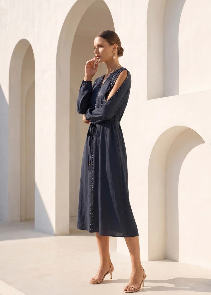 Viviana long dress navy