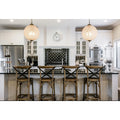 Cross Back Bar Stool