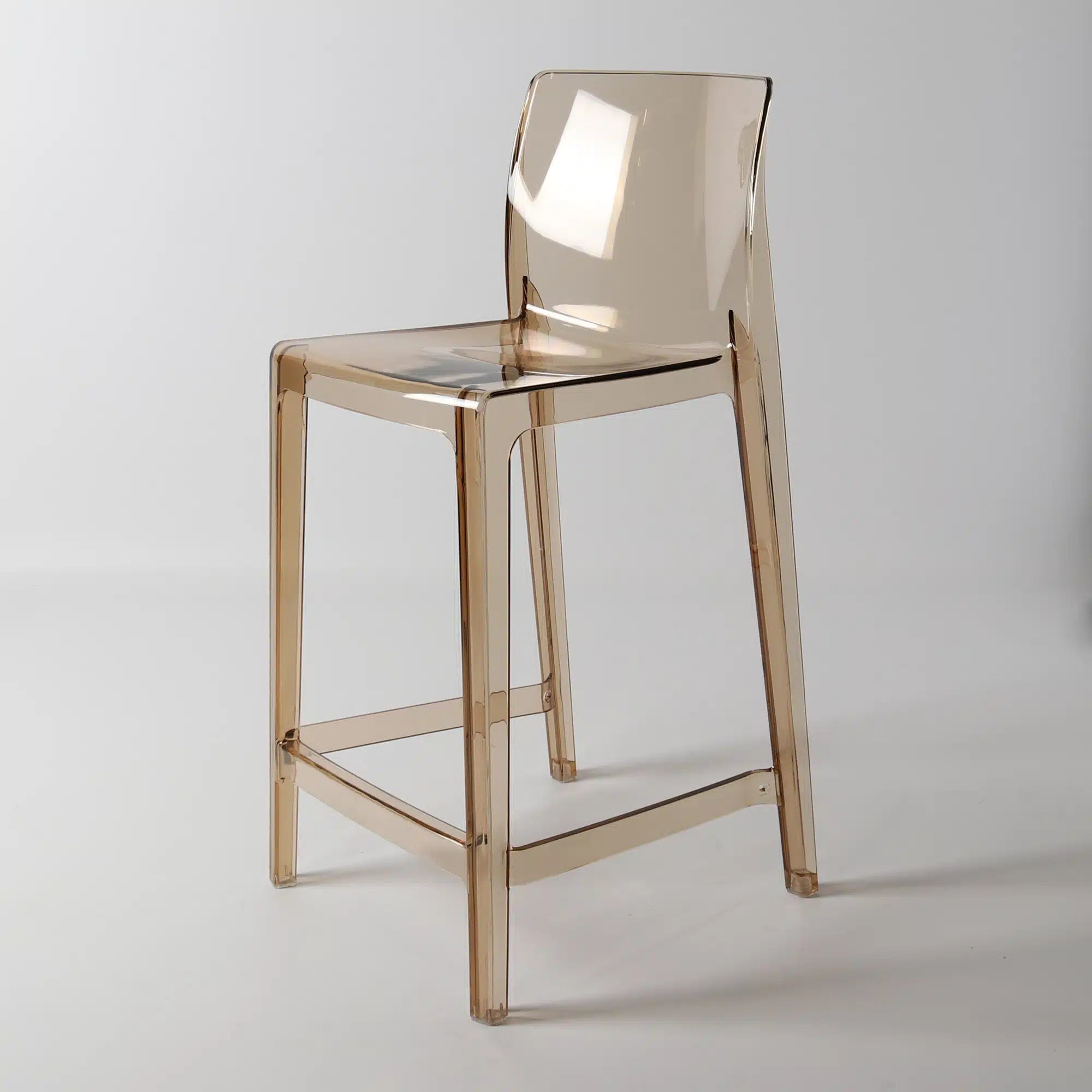 Jupiter barstool SH 65cmTarnsparent amber