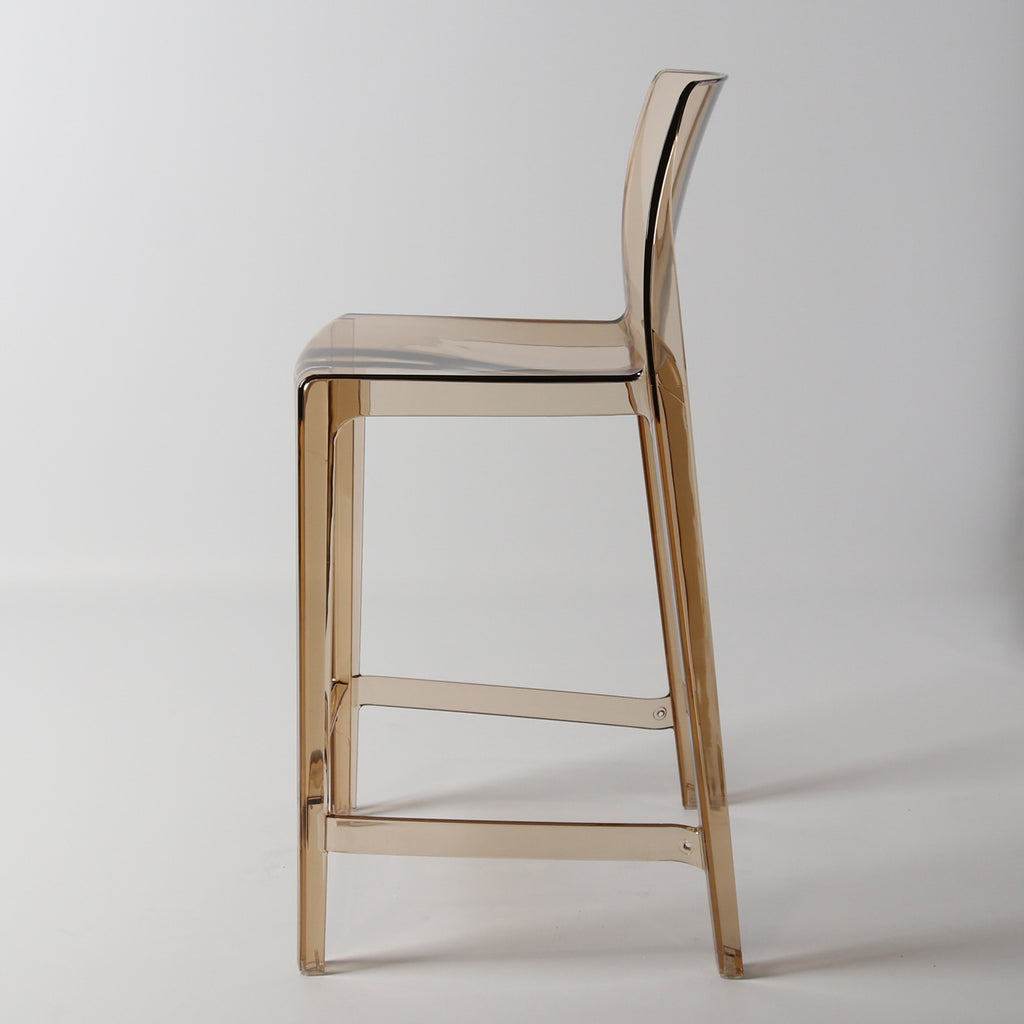 Jupiter barstool SH 65cmTarnsparent amber