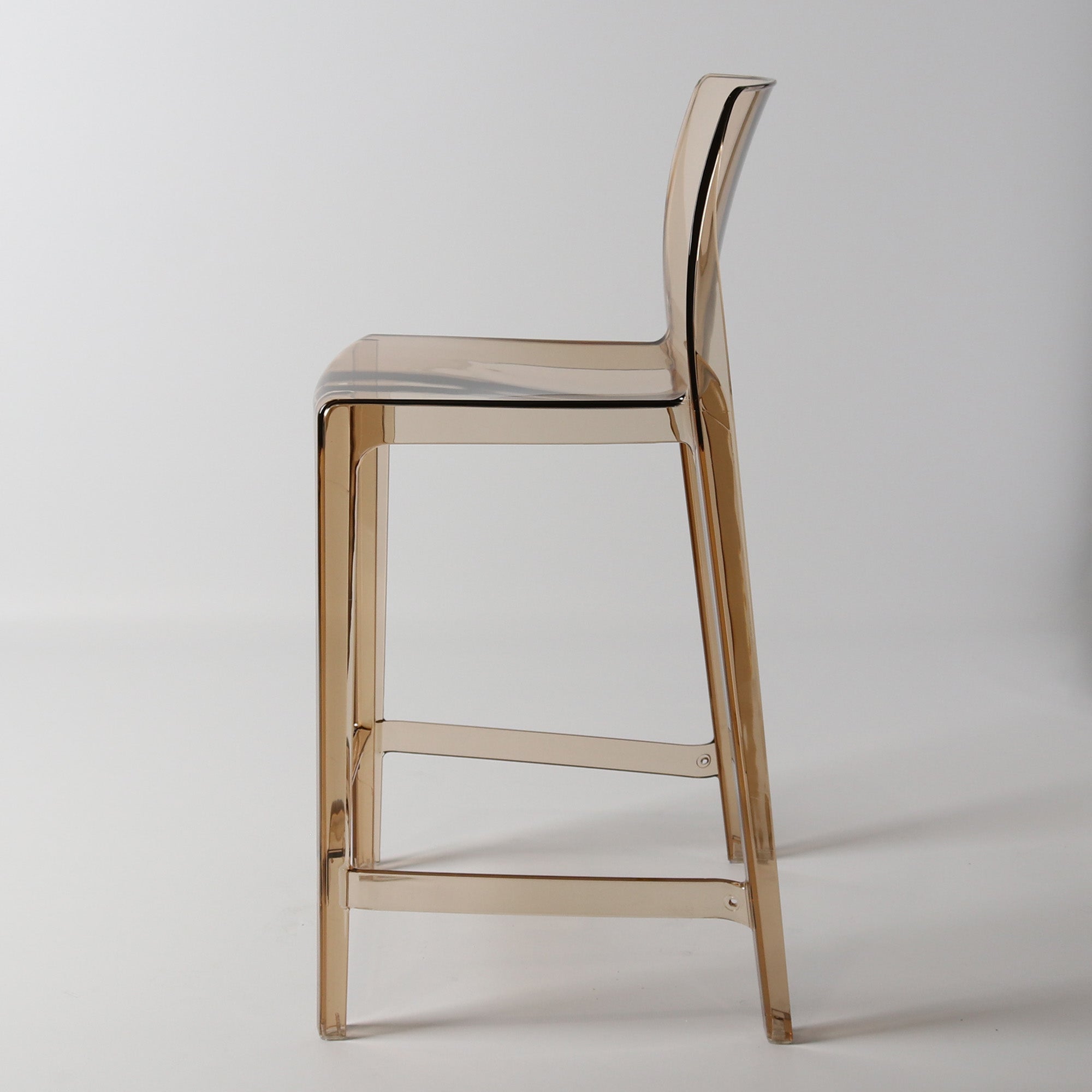 Jupiter barstool SH 65cmTarnsparent amber