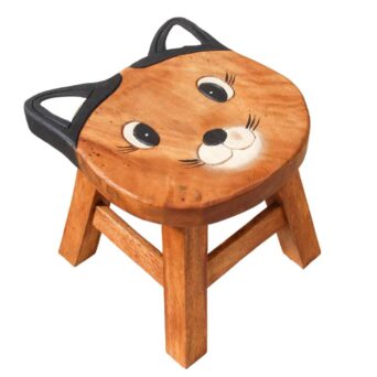 Wooden Kids Stool - Cat Shaped