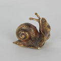 Brass snail - small 10cm x 3cm x 6cmh