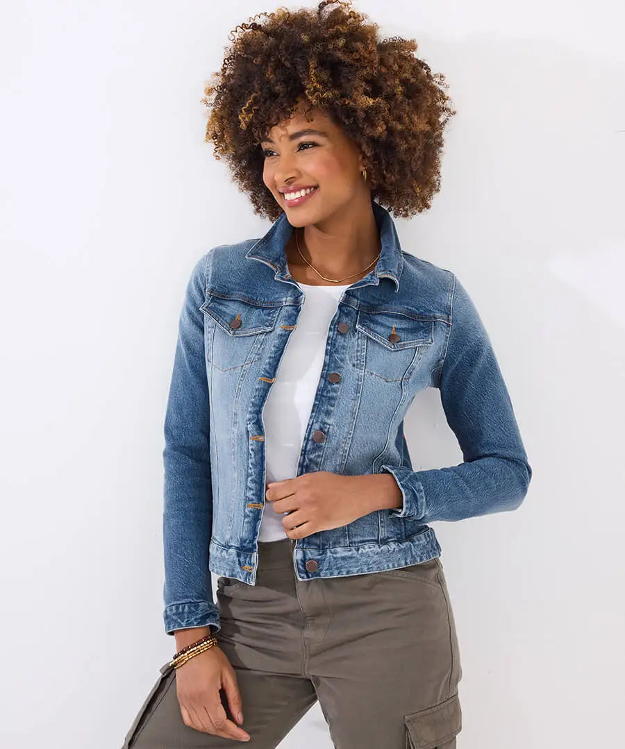 Boutique Tallulah Embroidered Denium Jacket