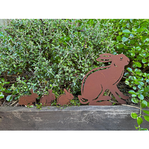 Garden Decoration Rabbit on a Stick - Large