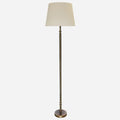 Candle floor lamp base antique brass