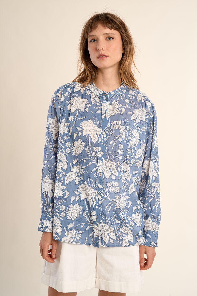 Molly Bracken Woven Shirt - Blue Diviya
