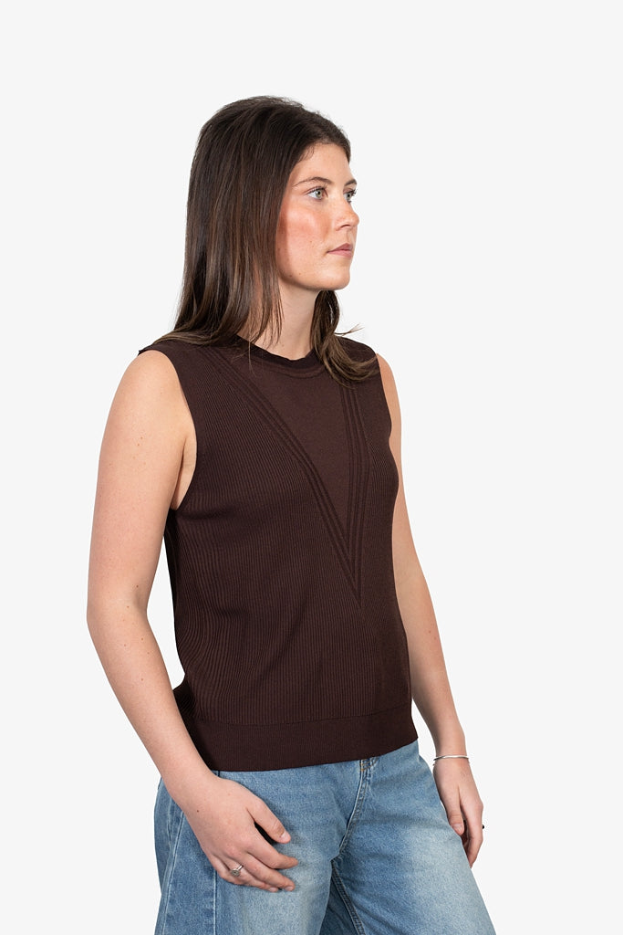 Muse top - Chocolate - One Size