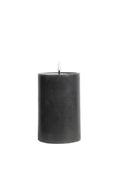 Classic led wax pillar candle smoke large