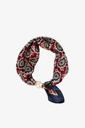 Pearl fasten neck tie imperial rouge