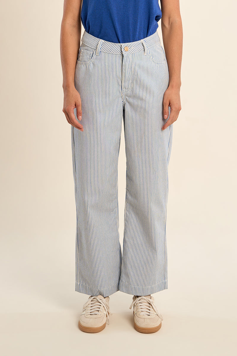 Molly Bracken Woven Pants - Light Blue
