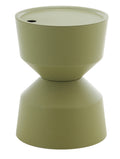 Outdoor ice bucket side table sage