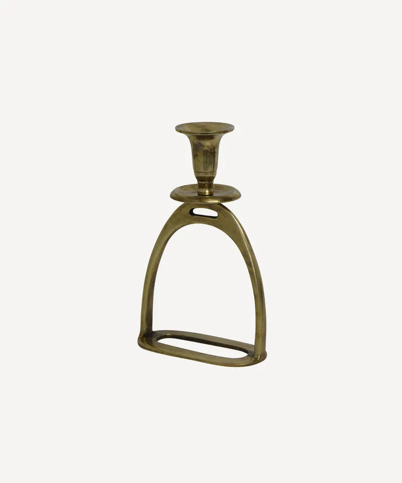Stirrup candle holder