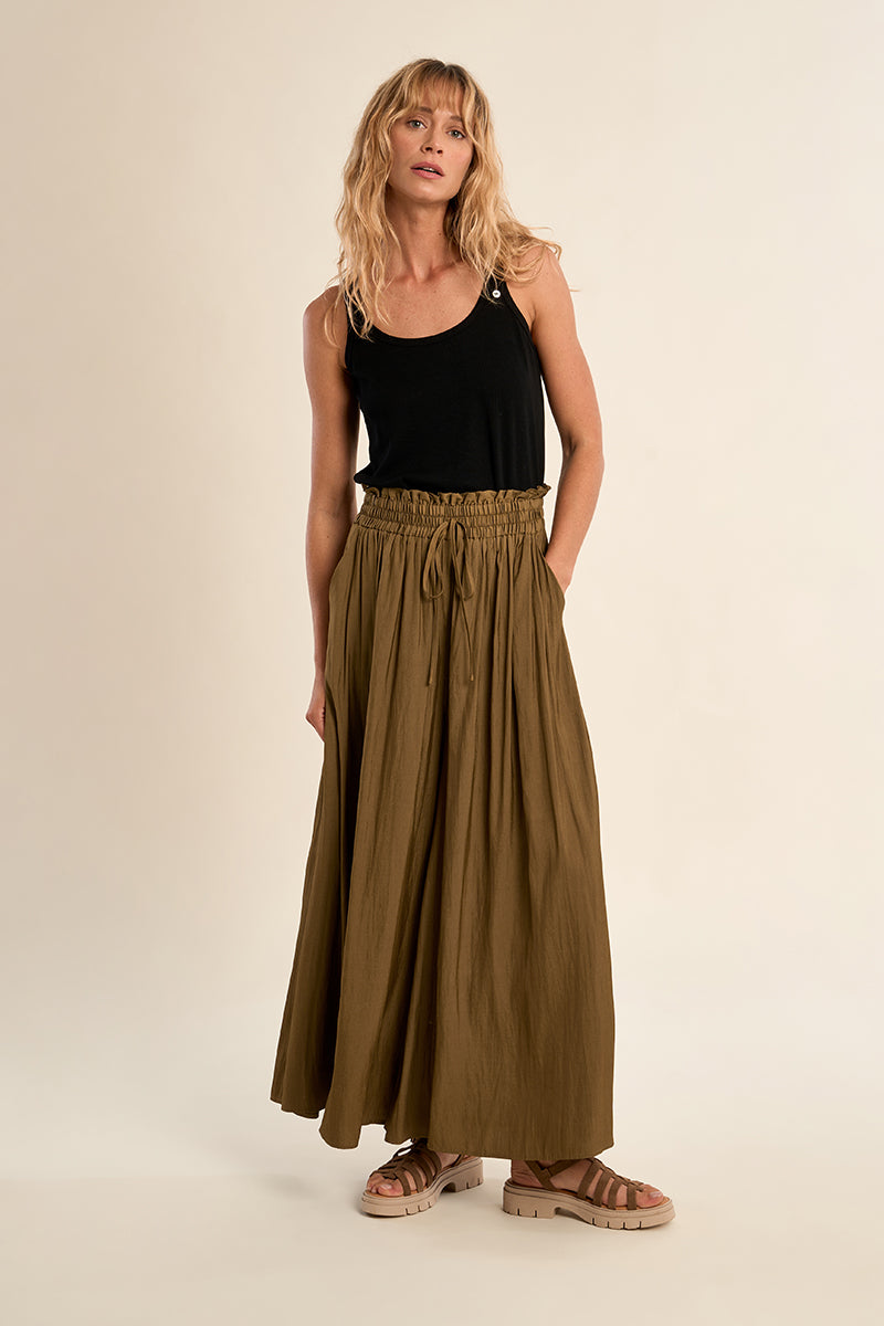 Molly Bracken Woven Pants - Khaki