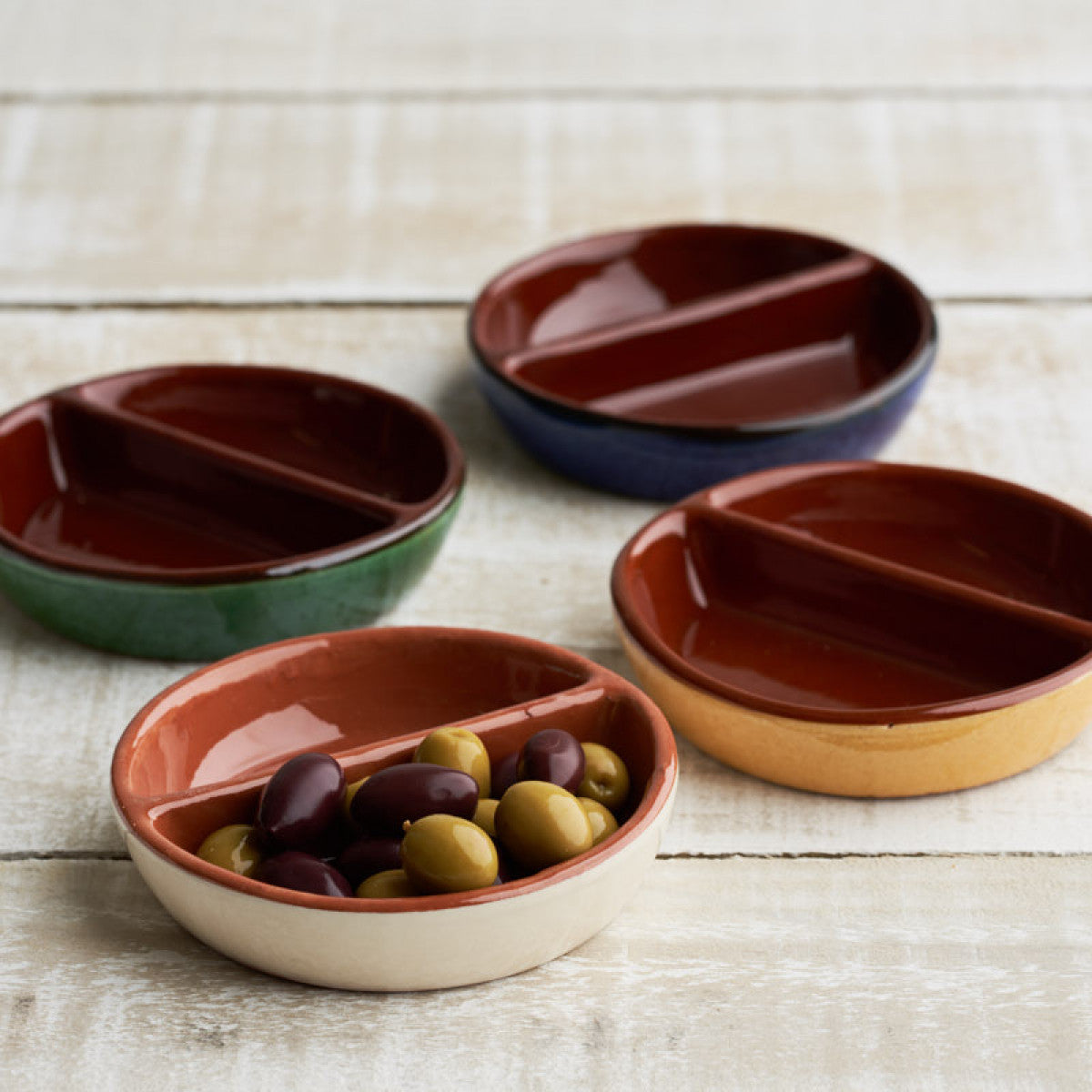 Olive Dish Cr Gold 13CM