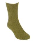 Lothlorian Possum Rib Sock - Olive Medium