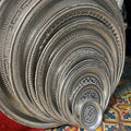 Moroccan hand stamped metal tray 50cm