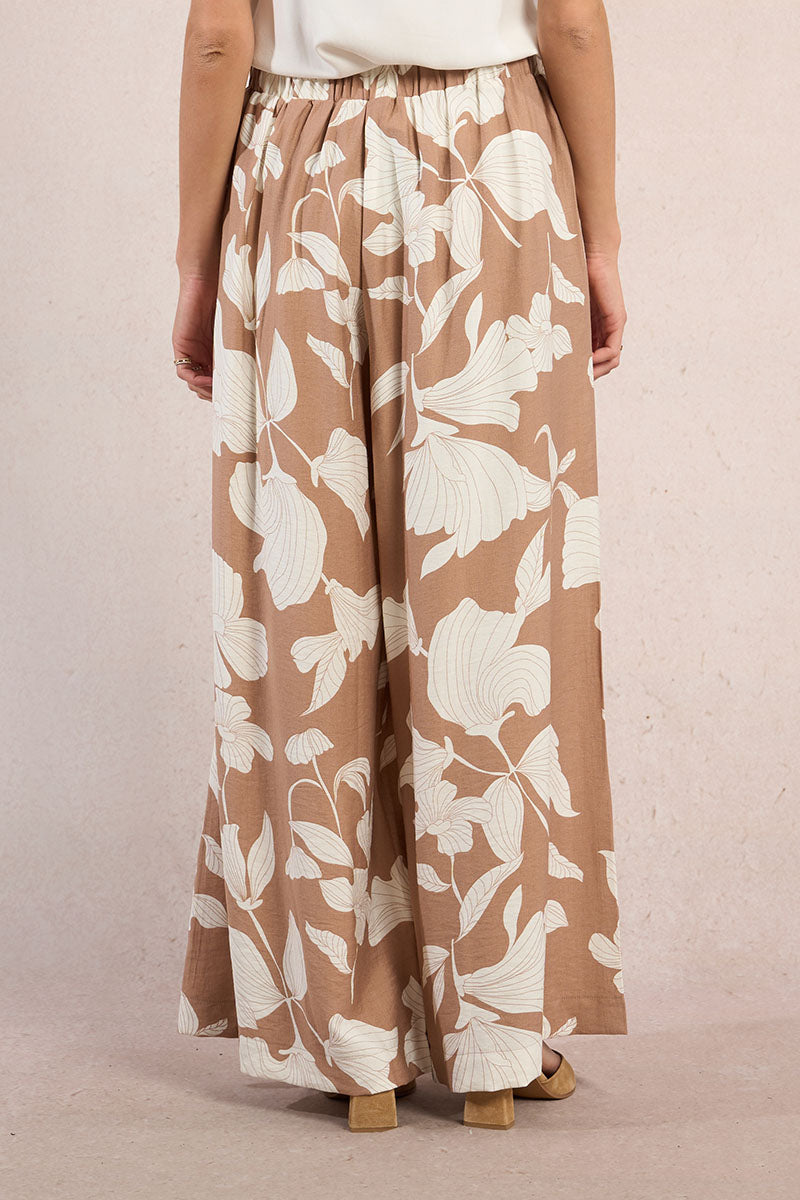 Molly Bracken Woven Pants - Beige Chloe