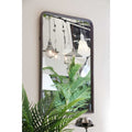 Arched Mirror - Gunmetal + Verdigris Iron Frame