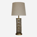Honeycomb Lamp Base Antique Brass