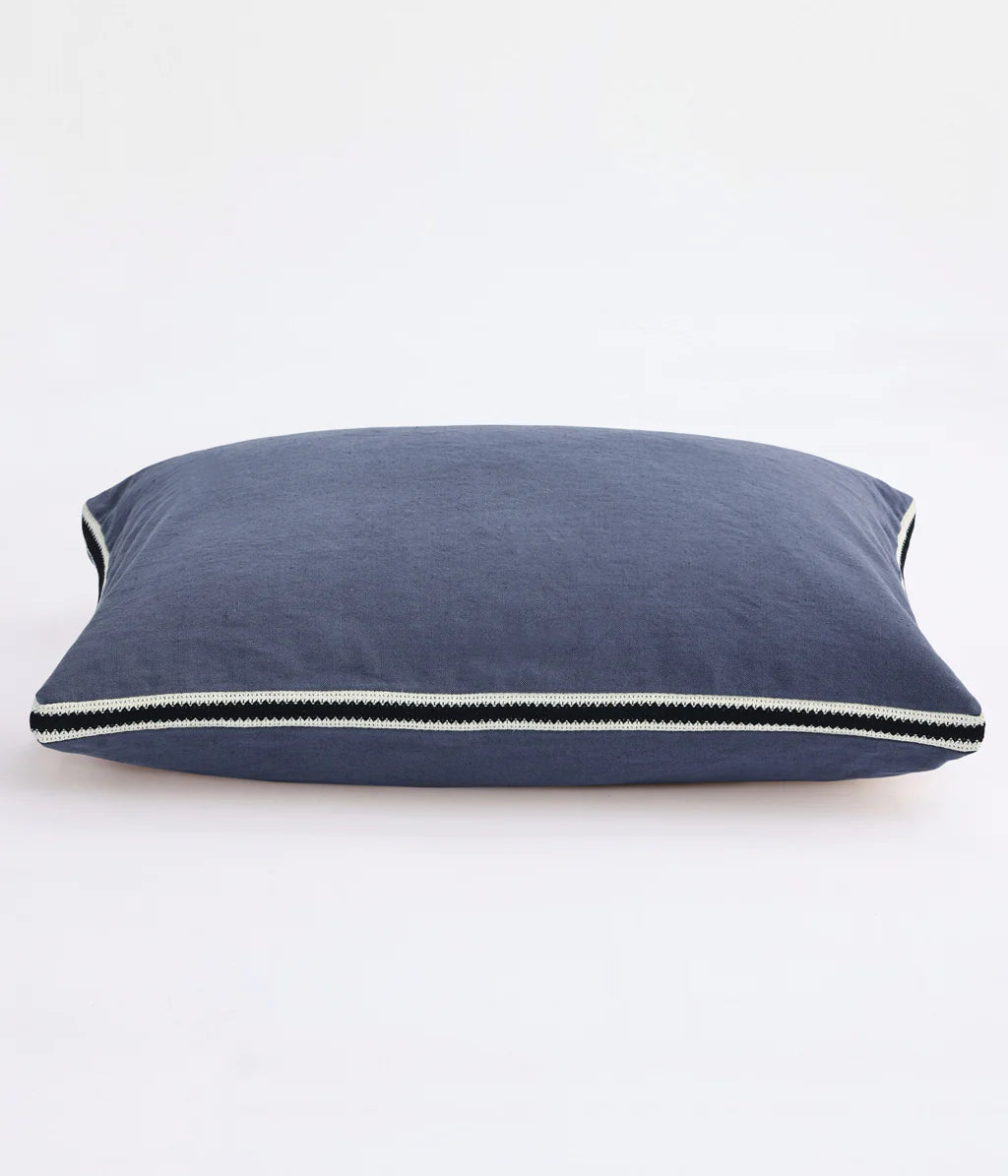 Linea cushion indigo 60x40 100% linen
