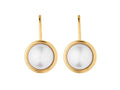 Lulu Gold Earrings - White