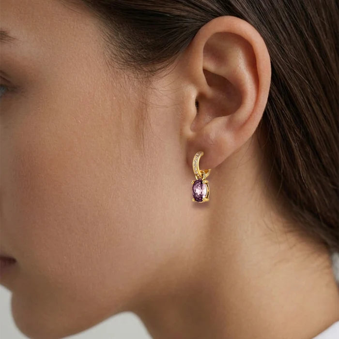 Dyrberg Kern Solene Gold Earrings Vintage Rose