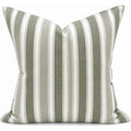 Snugg & Co cushion stripe green hues