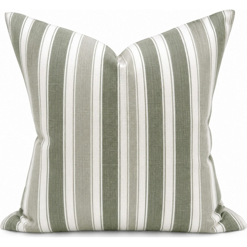 Snugg & Co cushion stripe green hues