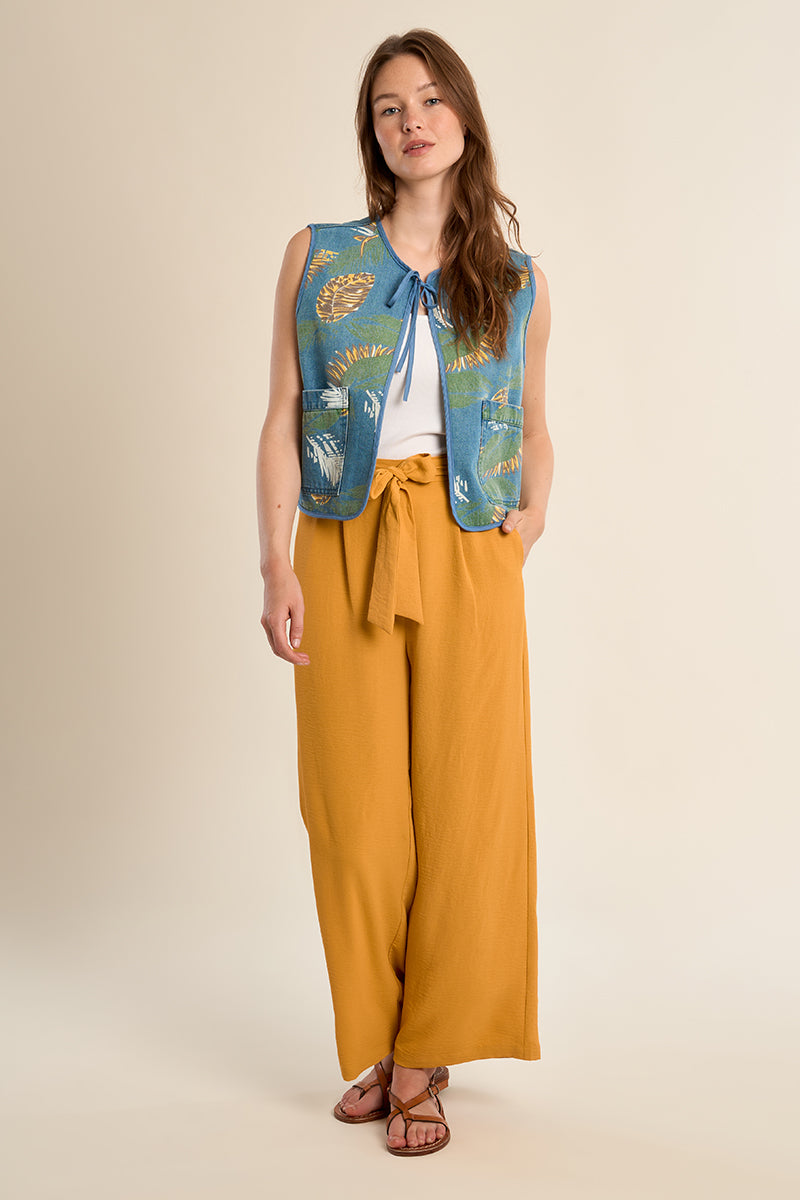 Molly Bracken Woven Pants - Mango Yellow