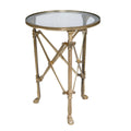 Campaign Table Round - Antique Brass