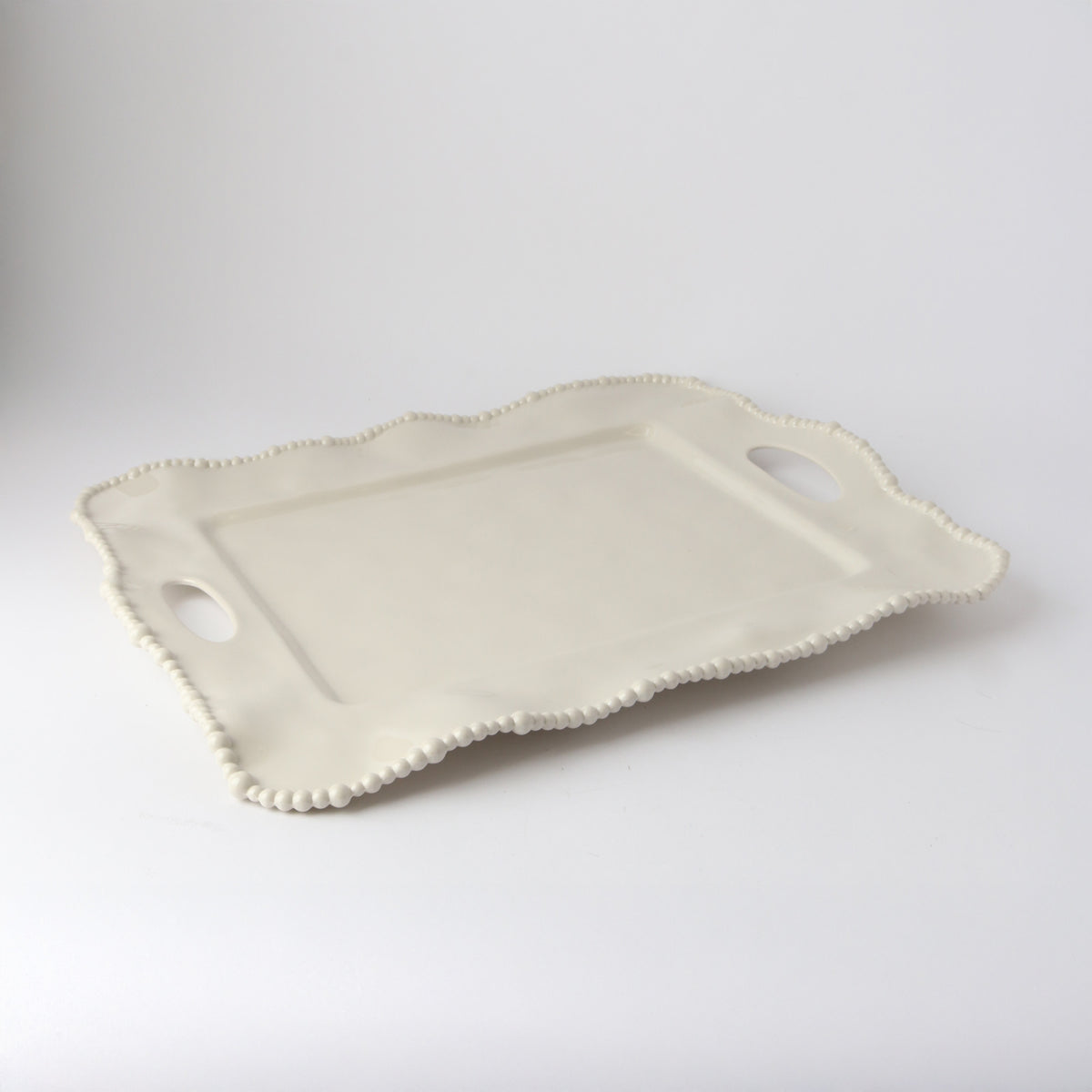 Melamine Pearl handle tray 50cm - sand