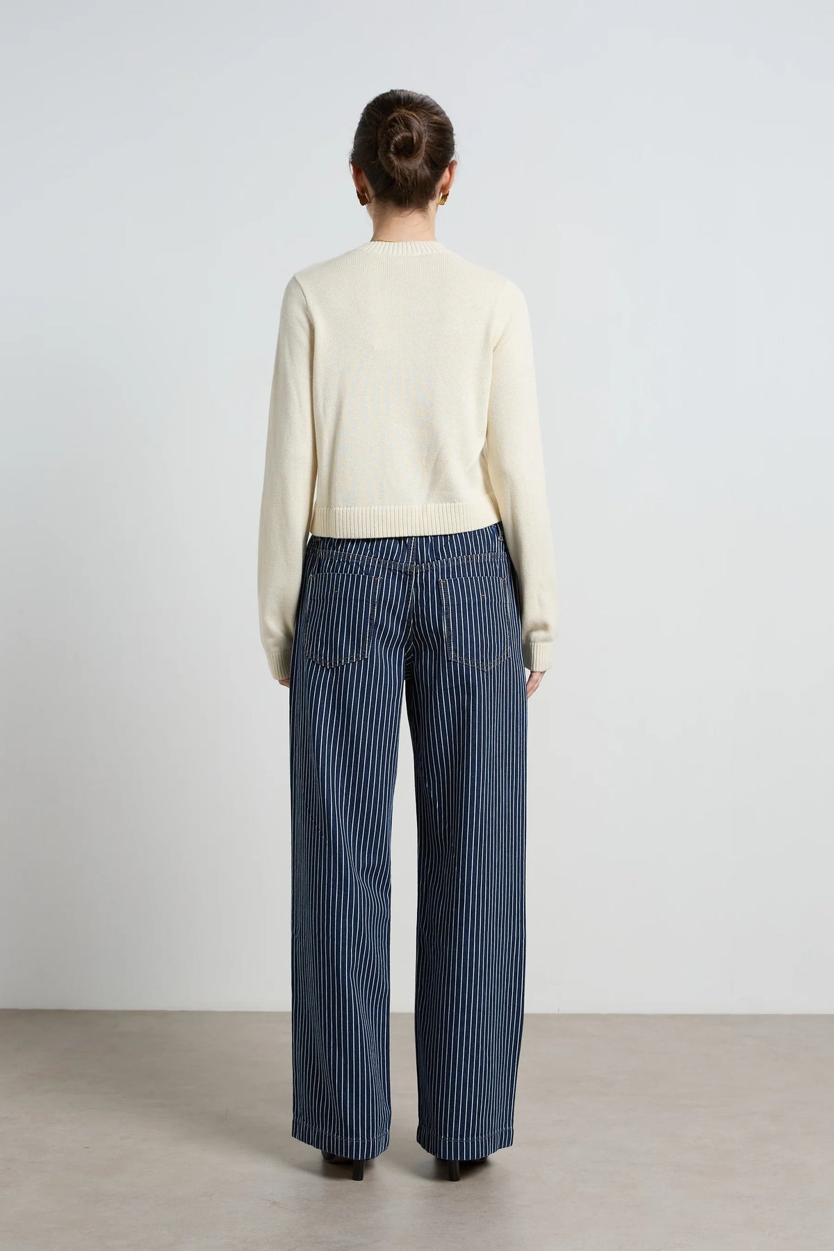 Dricoper Alora Stripe Denim Loose Pants